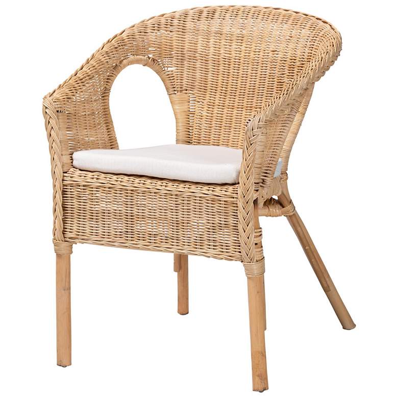 Image 2 bali & pari Abbey Modern Bohemian Natural Rattan Dining Chair