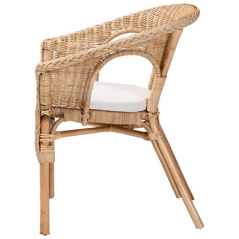 Image 4 bali & pari Abbey Modern Bohemian Natural Rattan Dining Chair more views