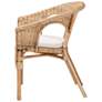 4_bali & pari Abbey Modern Bohemian Natural Rattan Dining Chair more views