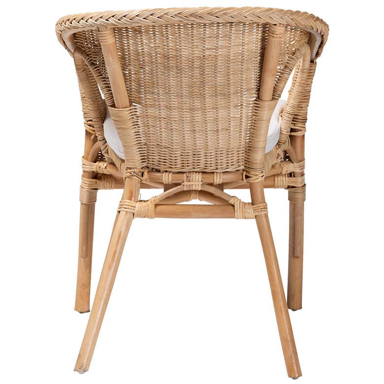 Image 5 bali & pari Abbey Modern Bohemian Natural Rattan Dining Chair more views