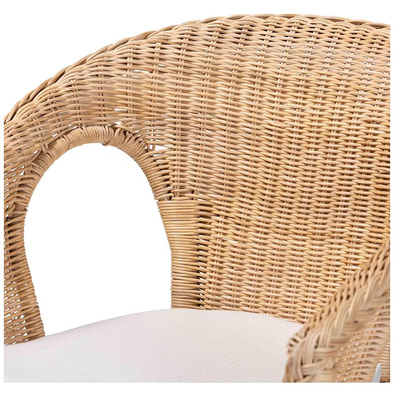 Image 6 bali & pari Abbey Modern Bohemian Natural Rattan Dining Chair more views