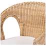 6_bali & pari Abbey Modern Bohemian Natural Rattan Dining Chair more views