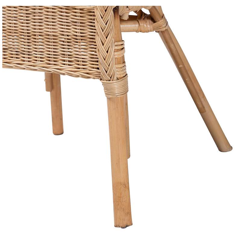 Image 7 bali & pari Abbey Modern Bohemian Natural Rattan Dining Chair more views