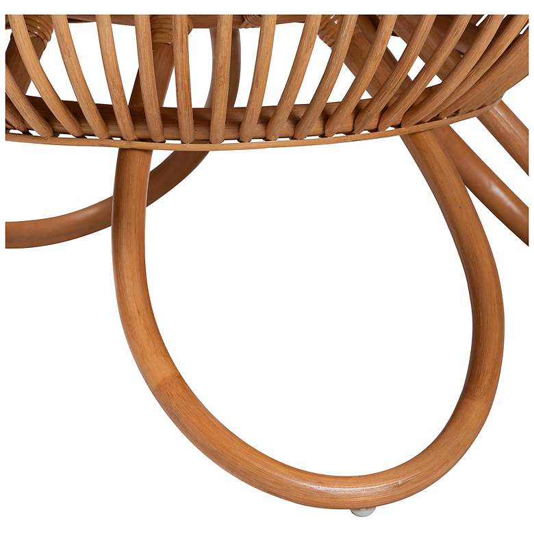 Image 6 bali & pari Abel Natural Rattan Coffee Table with Splayed Legs more views