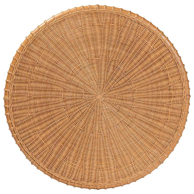 Image 7 bali & pari Abel Natural Rattan Coffee Table with Splayed Legs more views