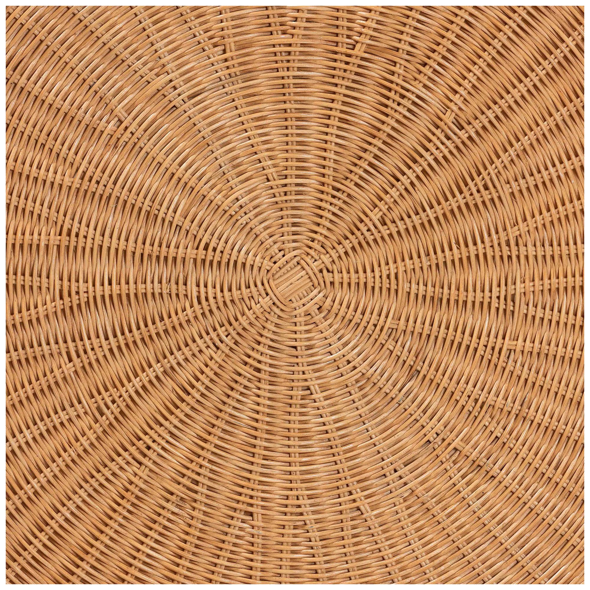bali & pari Abel Natural Rattan Coffee Table with Splayed Legs