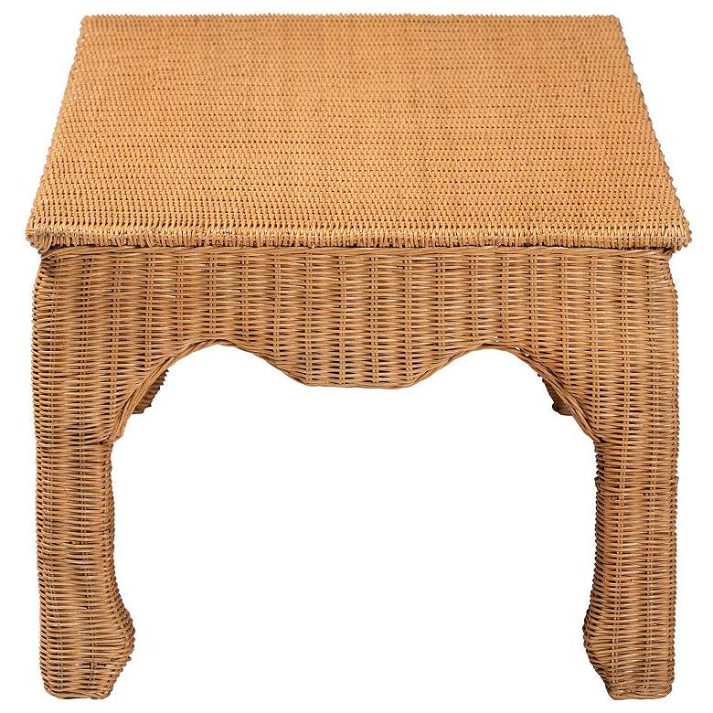 Image 6 bali & pari Abena Ming Style Rattan Rectangular Accent Coffee Table more views