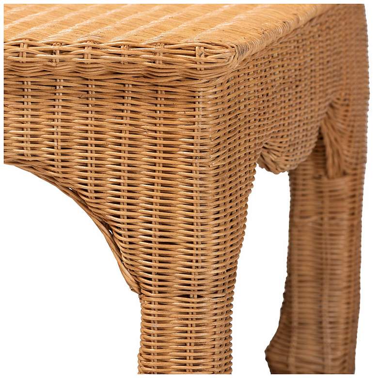 Image 7 bali & pari Abena Ming Style Rattan Rectangular Accent Coffee Table more views
