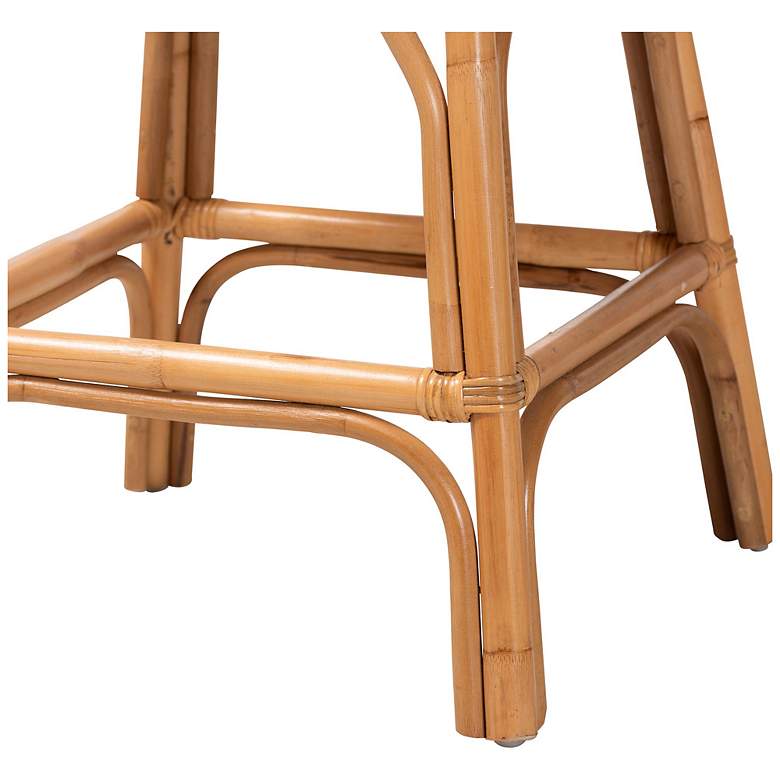 Image 7 bali & pari Adam Natural Rattan Counter Stool - Swivel Bar Chair more views