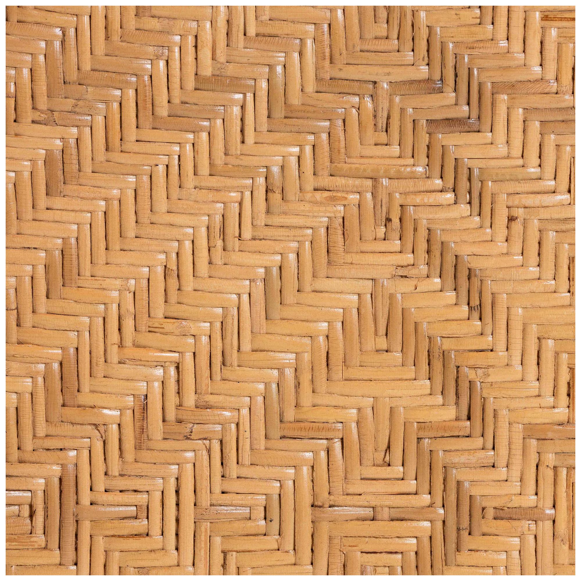 bali & pari Adam Natural Rattan Counter Stool - Swivel Bar Chair