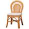 bali & pari Adam Natural Rattan Dining Chair with Removable Cushion