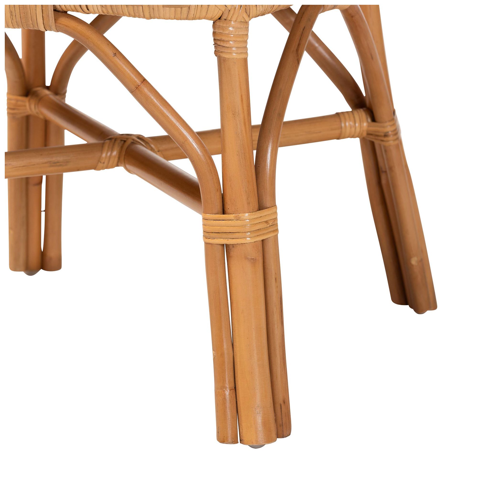 Image 7 bali & pari Adam Natural Rattan Dining Chair with Removable Cushion more views