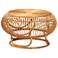 bali & pari Adeola Round Lantern Shaped Handcrafted Rattan Coffee Table
