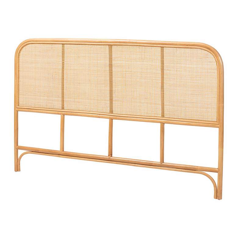 Image 1 bali & pari Agota Natural Rattan Standalone Headboard - Queen