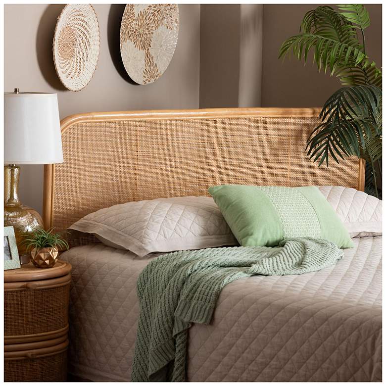 Image 2 bali & pari Agota Natural Rattan Standalone Headboard - Queen more views