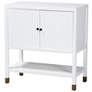 2_bali & pari Aiden Fluted Sideboard - 2 Door Storage Cabinet with Open Shelf