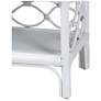 bali & pari Akane White Natural Rattan Nightstand with Drawer and Shelves