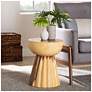 1_bali & pari Alara Hand-carved Suar Wood Side Table