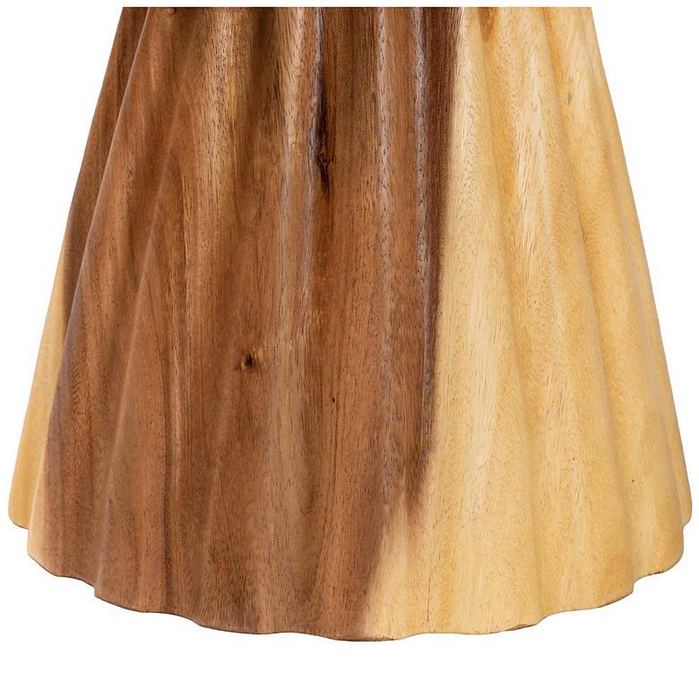Image 5 bali & pari Alara Hand-carved Suar Wood Side Table more views