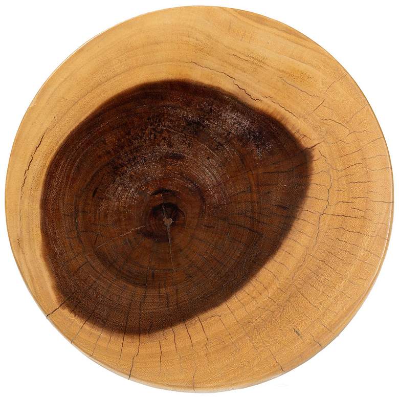 Image 6 bali & pari Alara Hand-carved Suar Wood Side Table more views