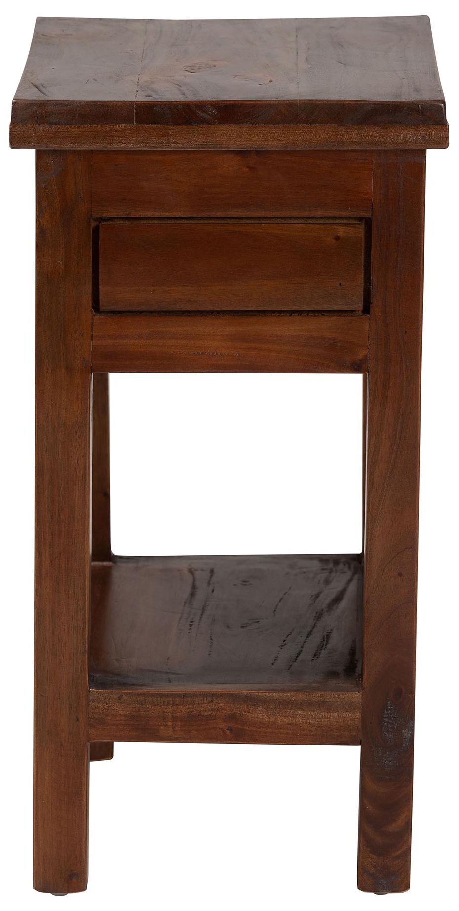 Image 4 bali & pari Alexandra Handcarved Mahogany Wood Nightstand more views