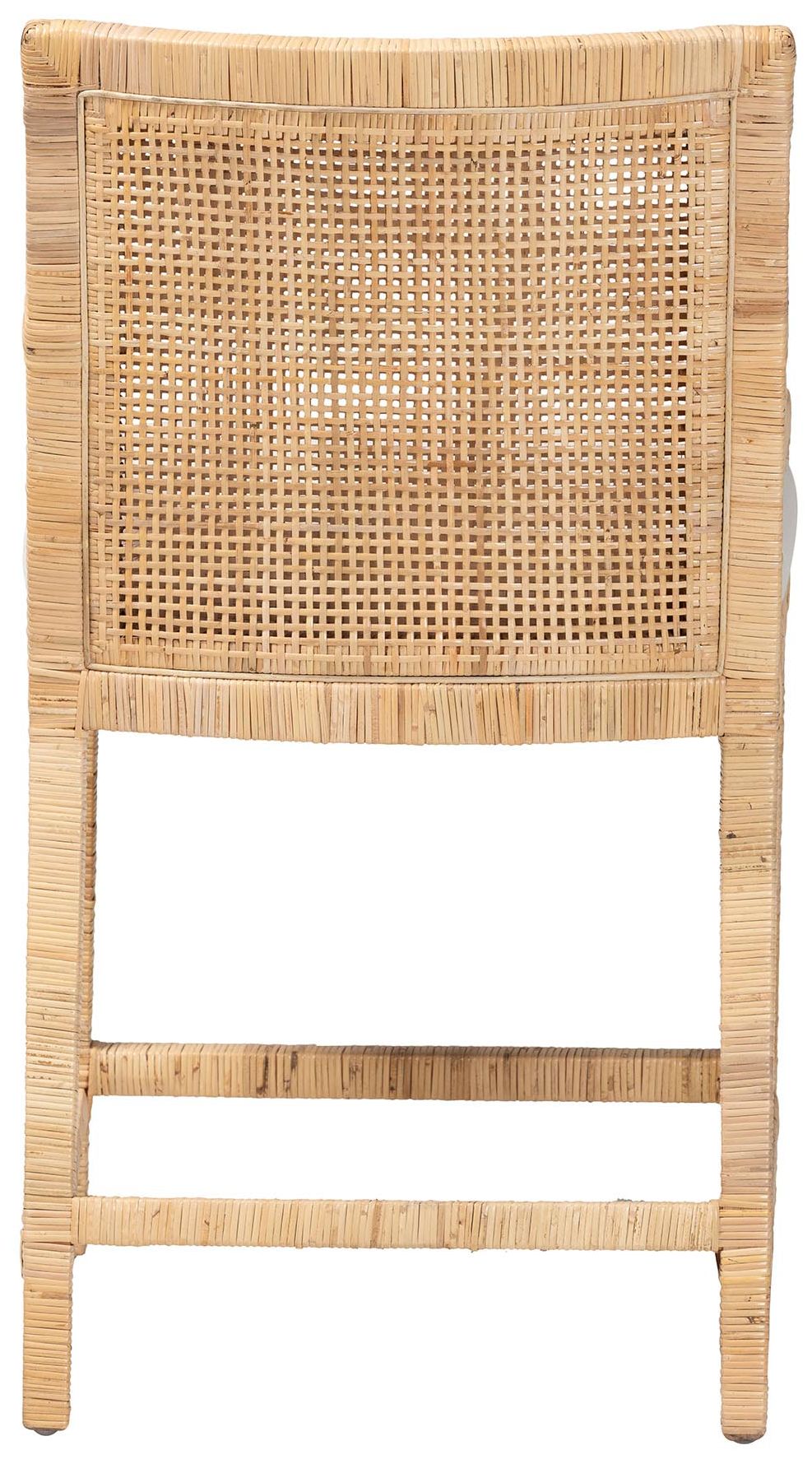 Image 5 bali & pari Alexis Rattan Counter Stool with Removable Seat Cushion more views