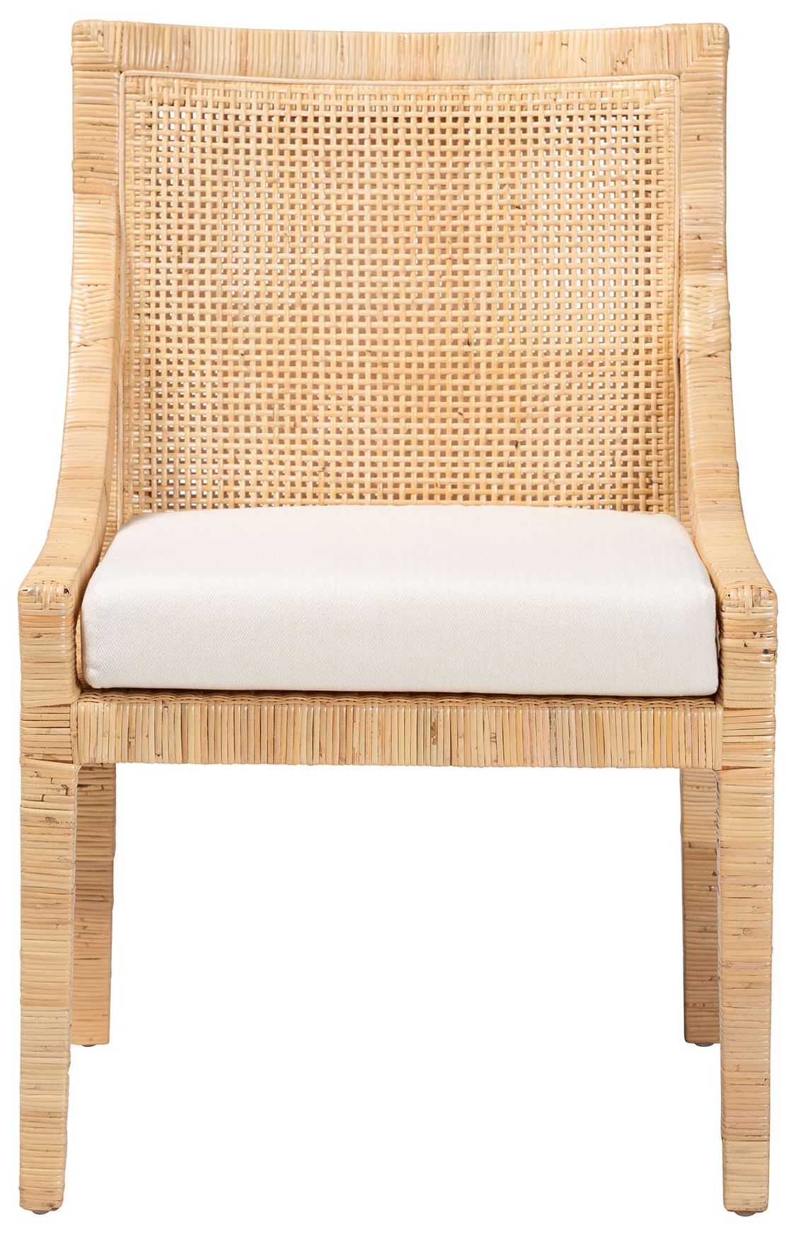 Image 3 bali & pari Alexis Rattan Dining Chair with Removable Seat Cushion more views