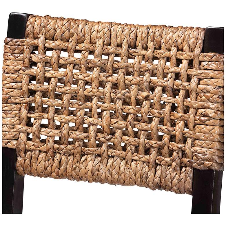 Image 6 bali & pari Alise Dark Brown Handwoven Seagrass Bar Stool more views