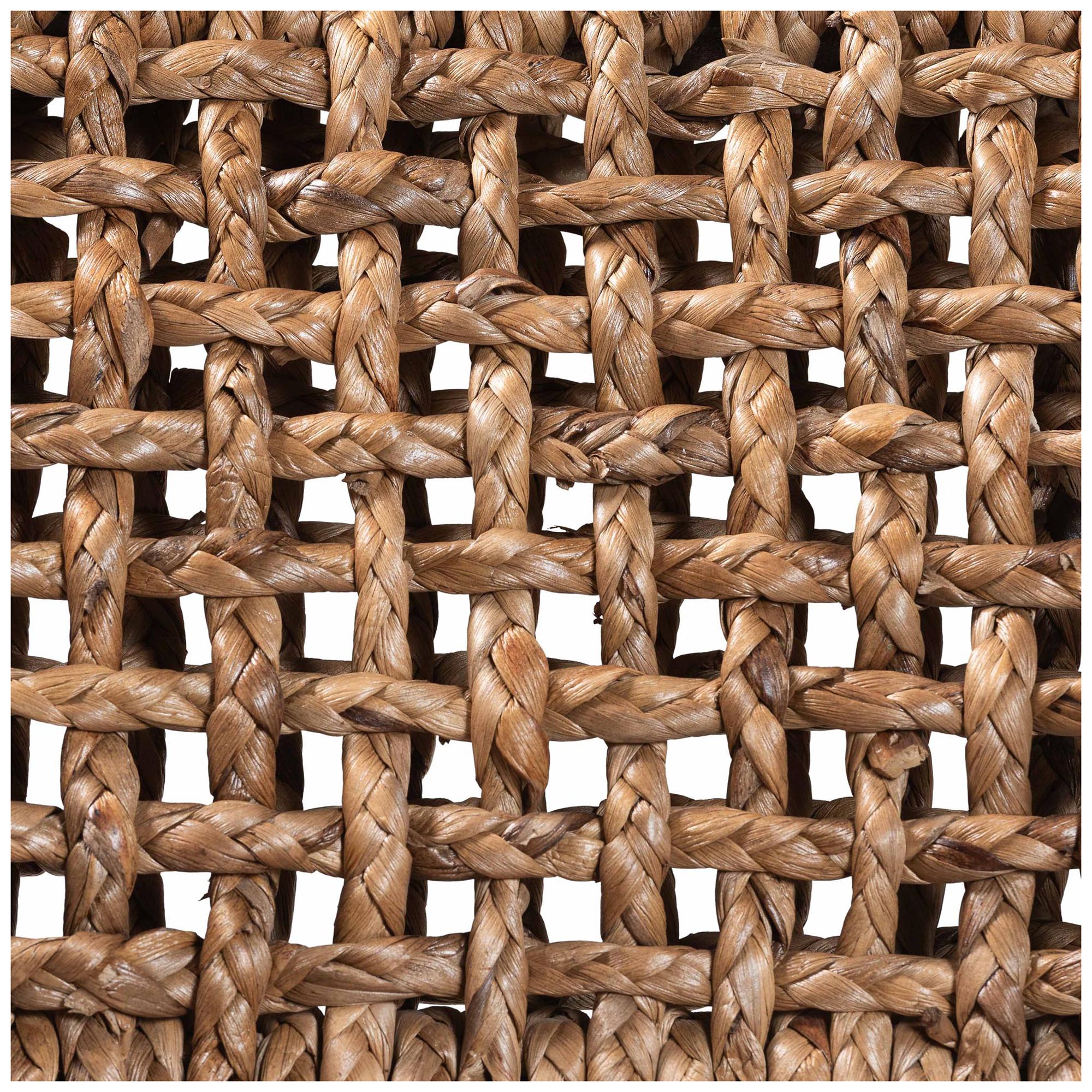 bali & pari Alise Dark Brown Handwoven Seagrass Bar Stool