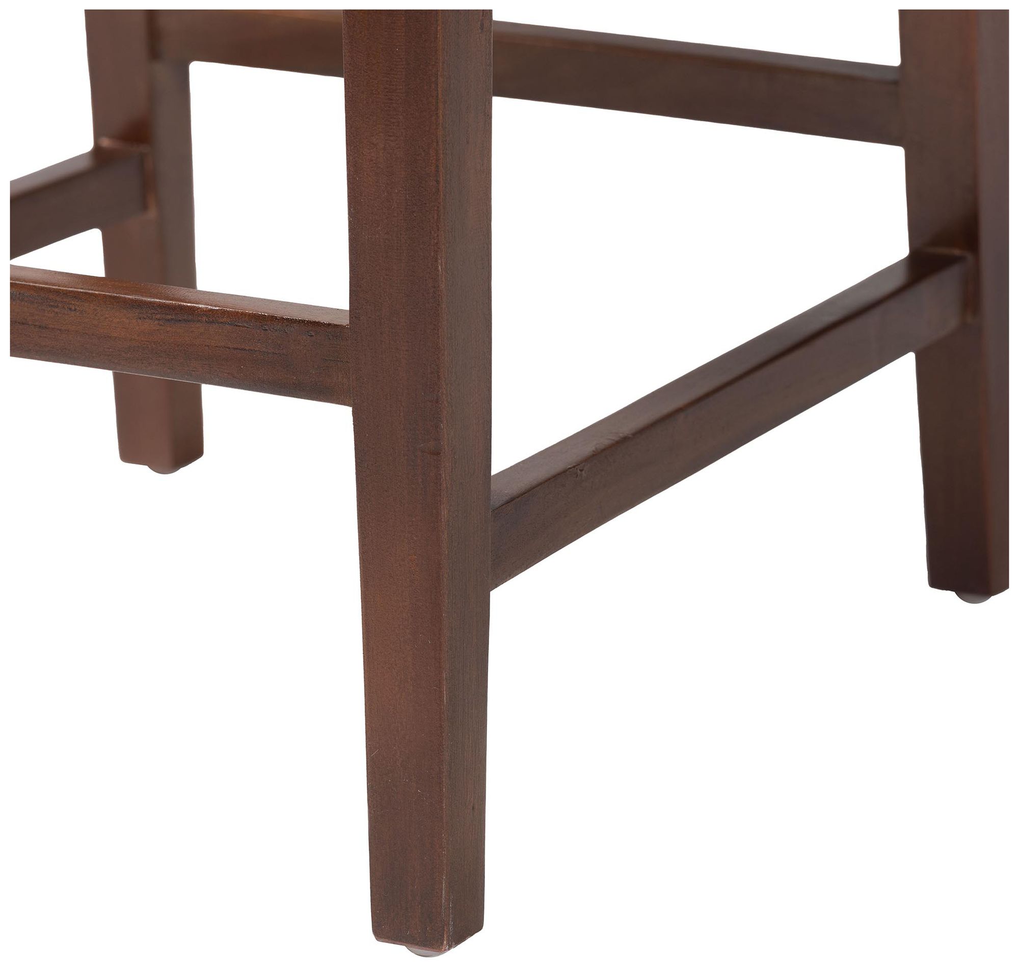 Image 7 bali & pari Alise Handwoven Seagrass Bar Stool with Mahogany Wood Frame more views