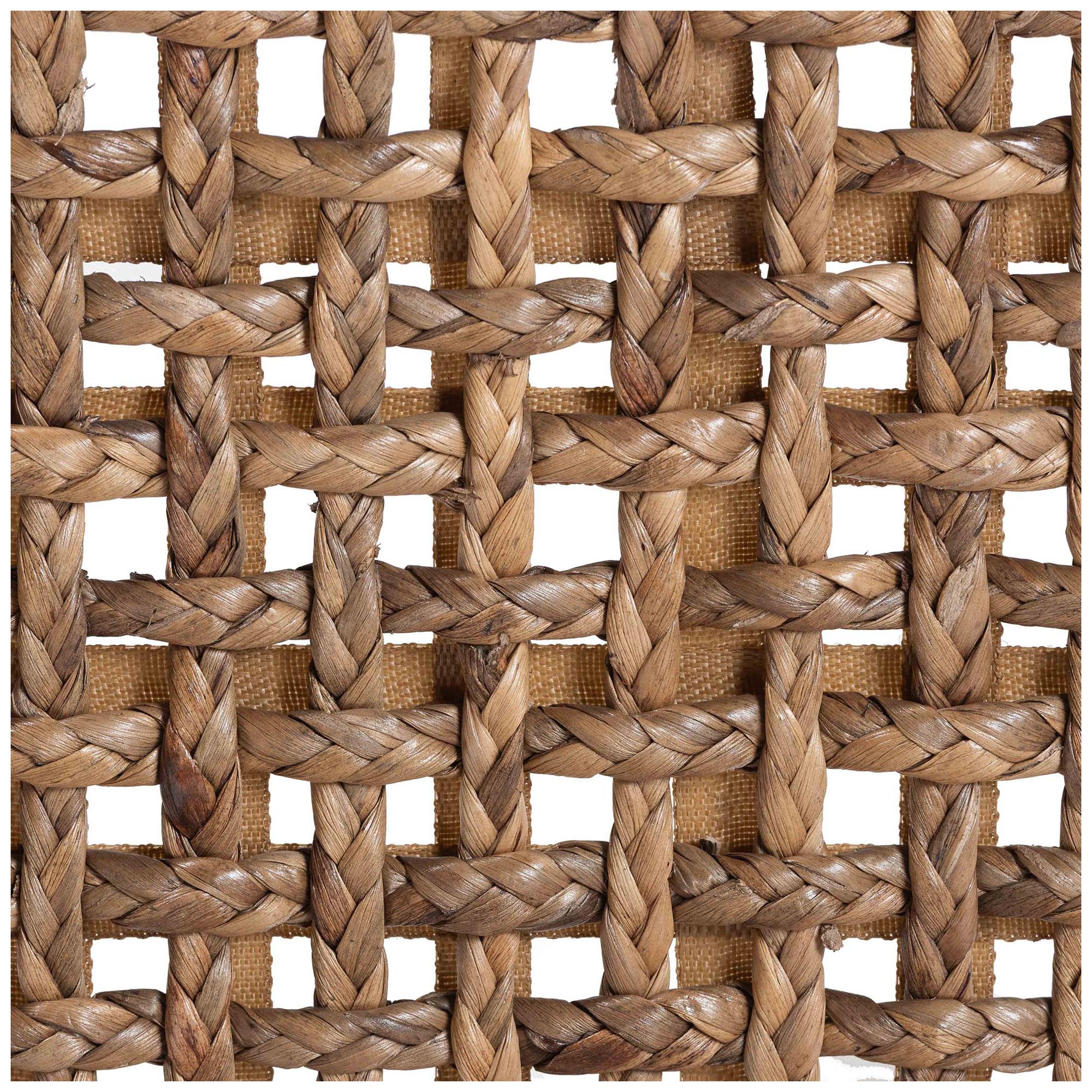 bali & pari Alise Handwoven Seagrass Bar Stool with Mahogany Wood Frame