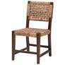 2_bali & pari Alise Handwoven Seagrass Dining Chair with Mahogany Wood Frame