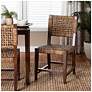 1_bali & pari Alise Handwoven Seagrass Dining Chair with Mahogany Wood Frame