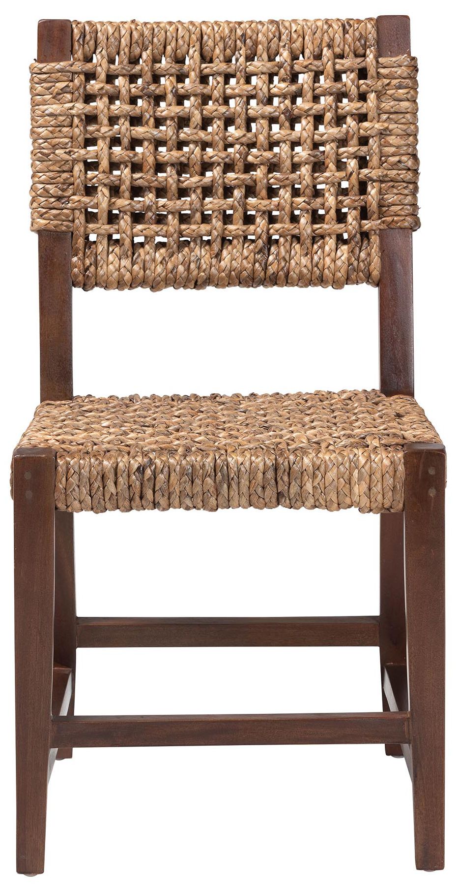 Image 3 bali & pari Alise Handwoven Seagrass Dining Chair with Mahogany Wood Frame more views