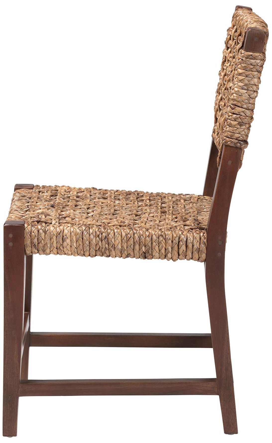 Image 4 bali & pari Alise Handwoven Seagrass Dining Chair with Mahogany Wood Frame more views