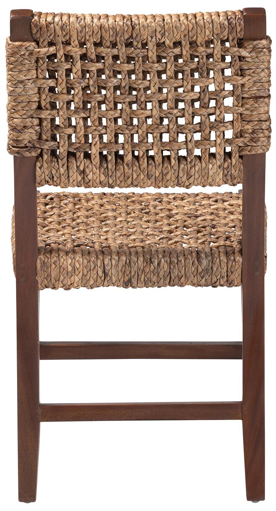 Image 5 bali & pari Alise Handwoven Seagrass Dining Chair with Mahogany Wood Frame more views