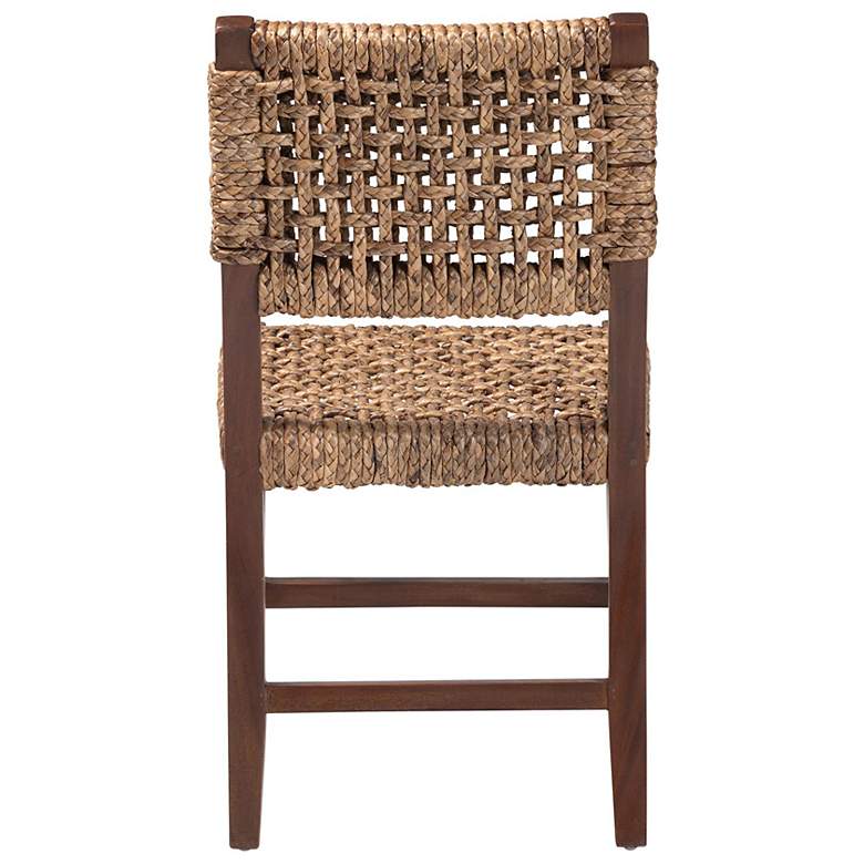 Image 5 bali & pari Alise Handwoven Seagrass Dining Chair with Mahogany Wood Frame more views