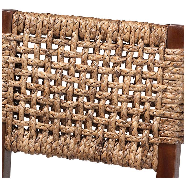 Image 6 bali & pari Alise Handwoven Seagrass Dining Chair with Mahogany Wood Frame more views