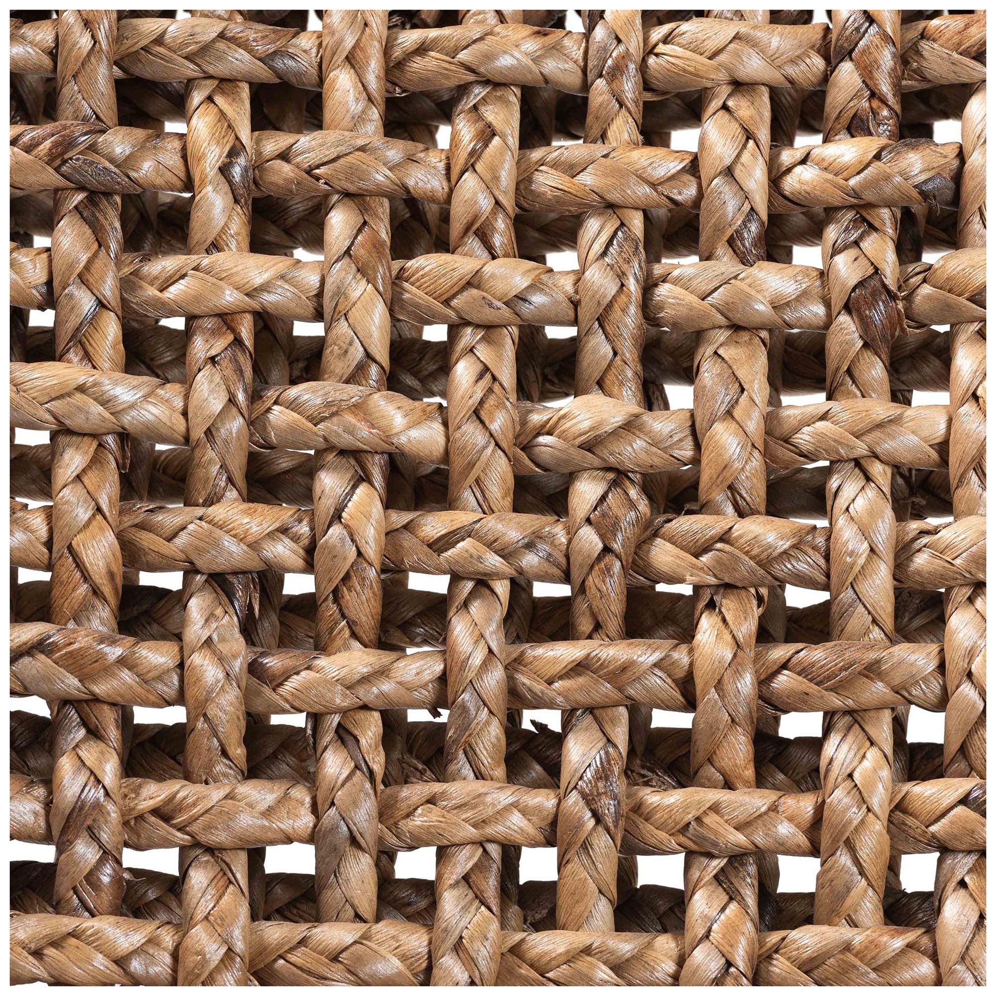 bali & pari Alise Handwoven Seagrass Dining Chair with Mahogany Wood Frame