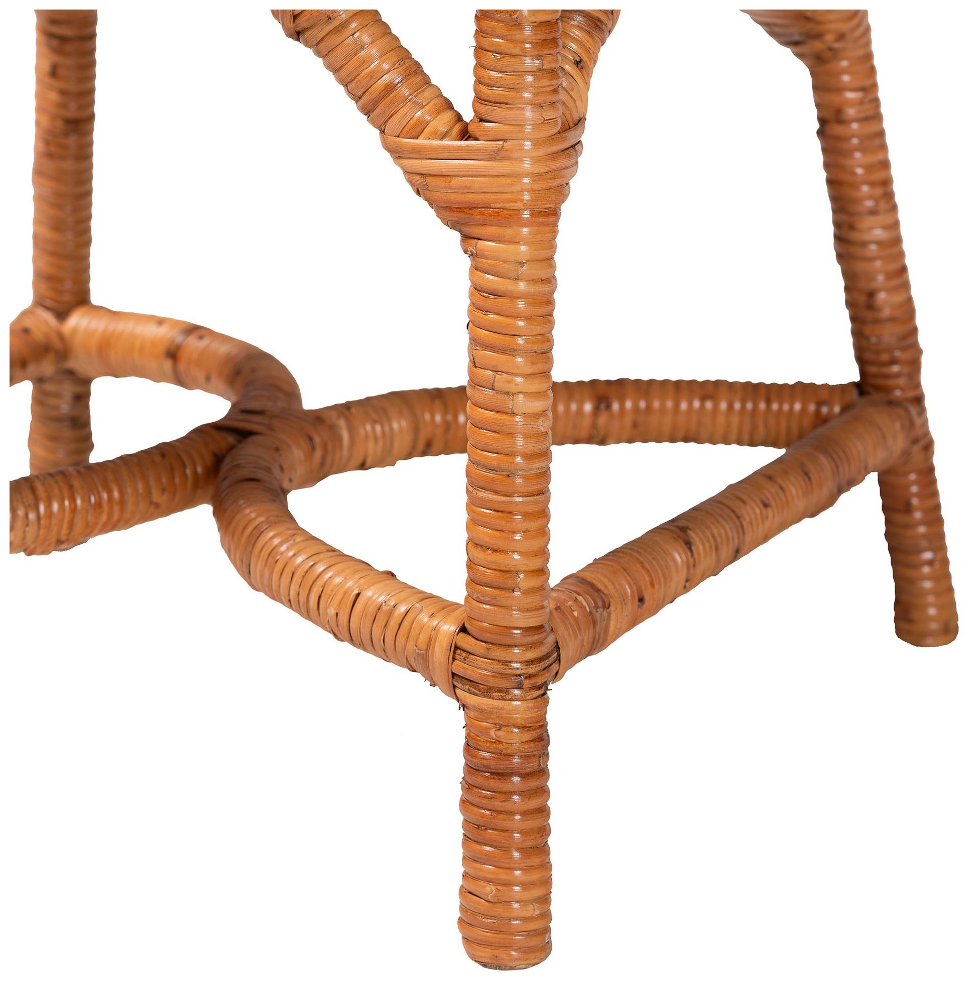 Image 7 bali & pari Alondra Natural Rattan Dining Chair with Removable Cushion more views