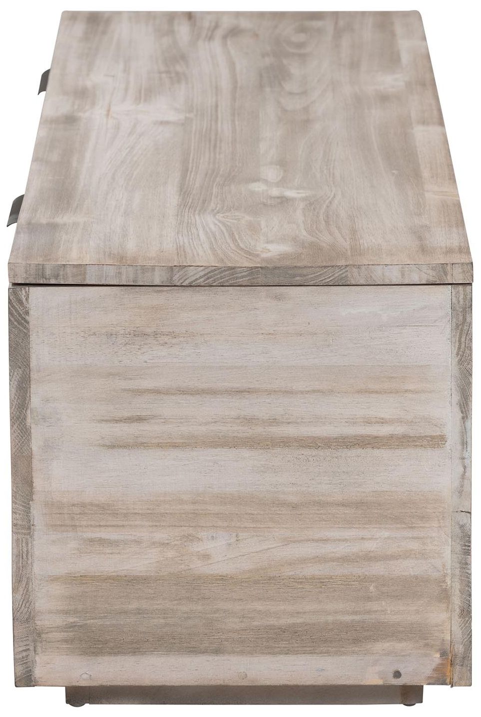 Image 5 bali & pari Alvaro Wood Storage Trunk with Hinged Lid - Blanket Chest more views