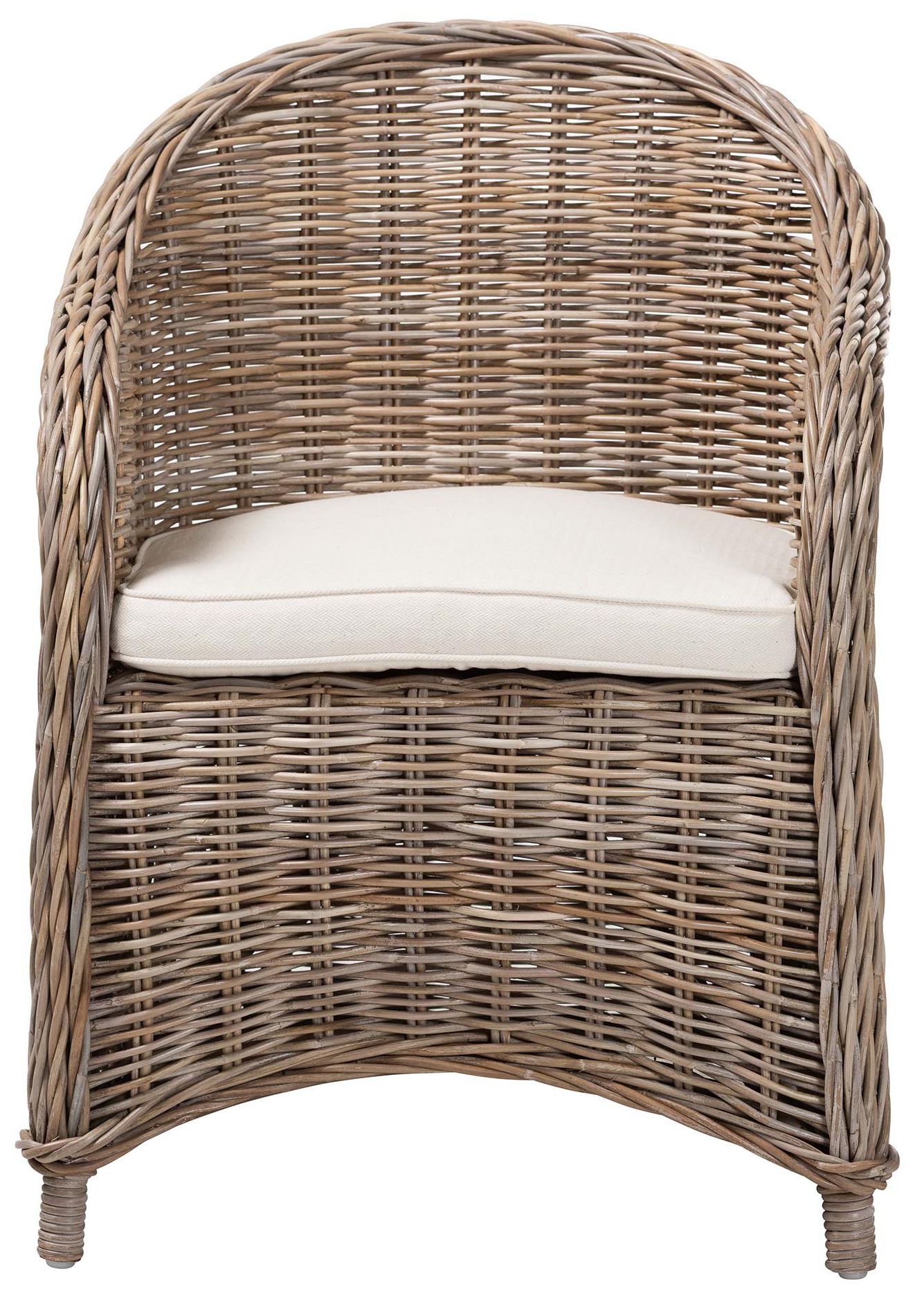Image 3 bali & pari Amanda Natural Rattan Armchair with Removable Cushion more views