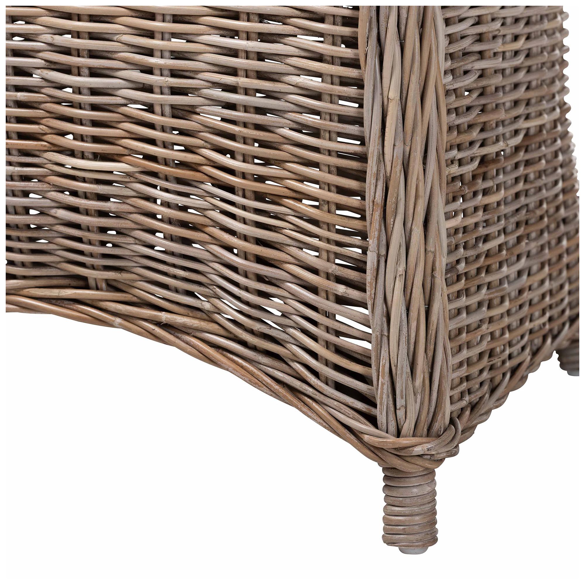 Image 7 bali & pari Amanda Natural Rattan Armchair with Removable Cushion more views