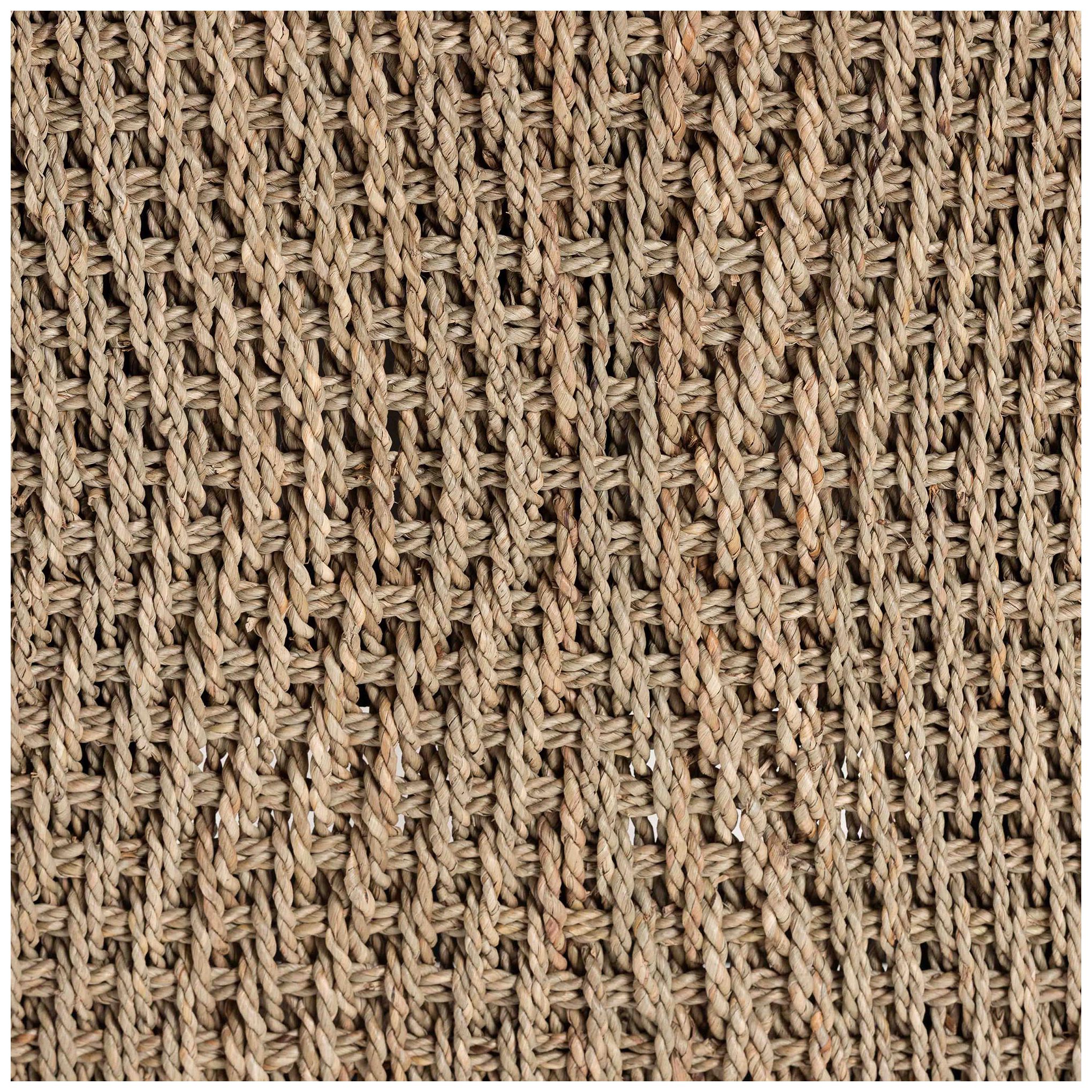 Image 6 bali & pari Amber Seagrass Accent Bench - Handwoven Natural Fiber Stool more views