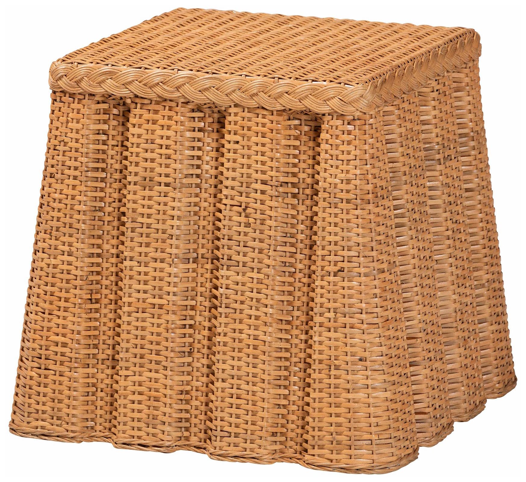 bali & pari Andrea Natural Rattan End Table