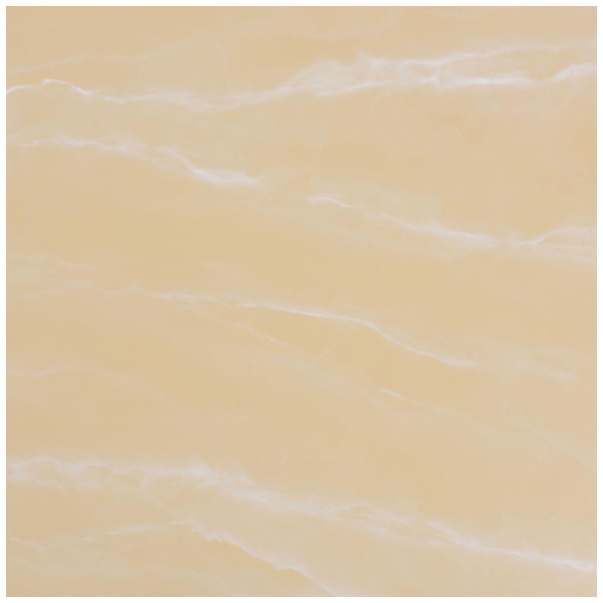 bali & pari Aponi Marbled Resin Coffee Table with Round Top, Cream