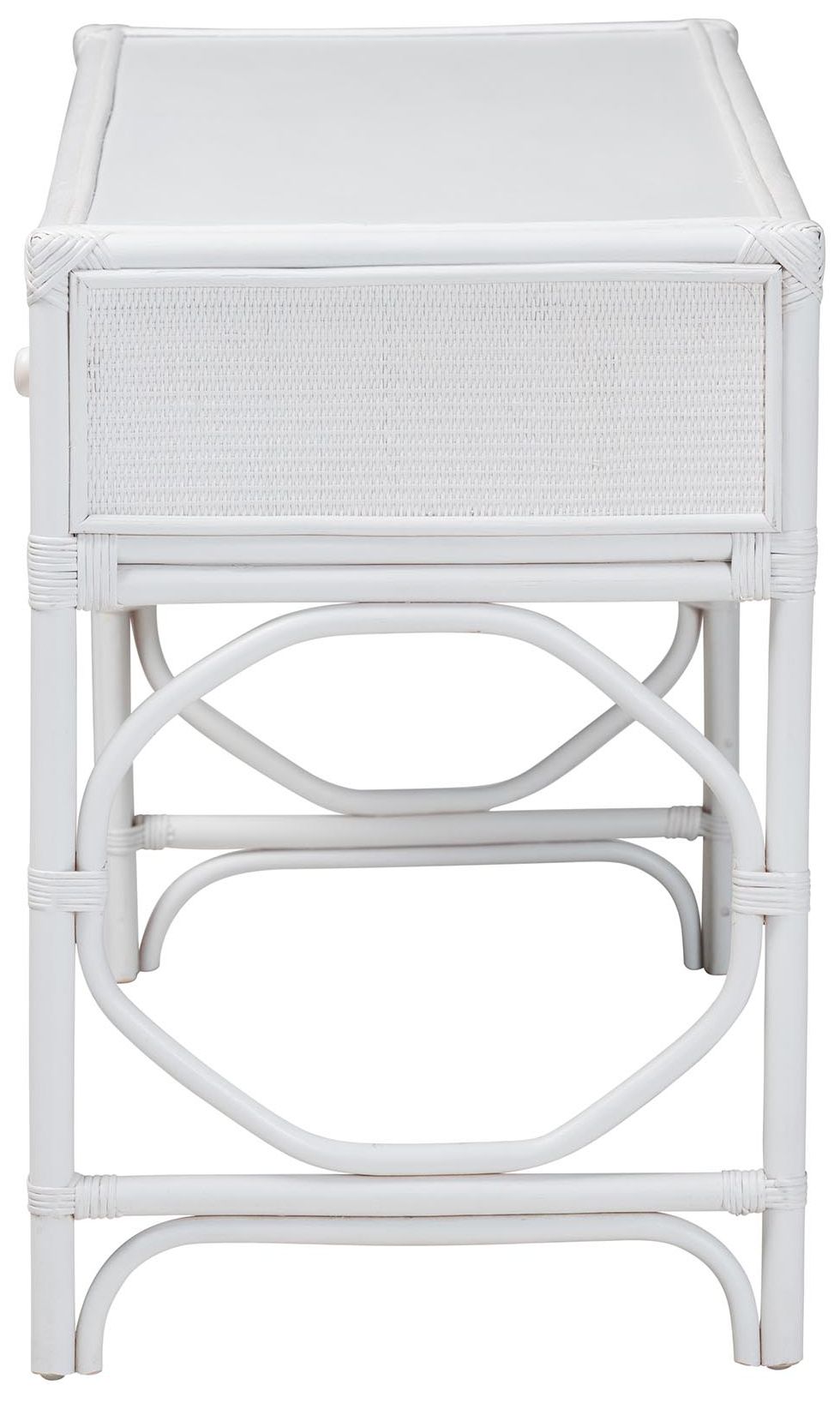 Image 5 bali & pari Arben Natural Rattan Writing Desk with Three Drawers more views
