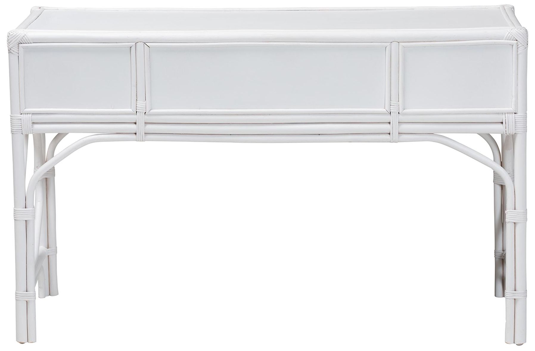 Image 6 bali & pari Arben Natural Rattan Writing Desk with Three Drawers more views