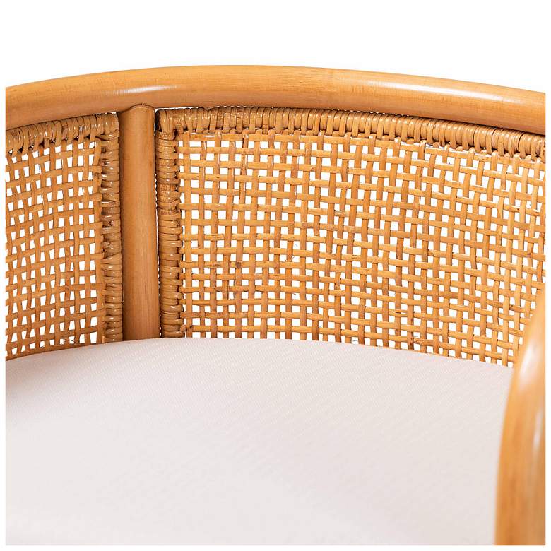 Image 6 bali & pari Aria Natural Rattan Counter Stool with Removable Cushion more views