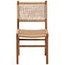 Thumbnail3 of bali & pari Ariba Mahogany Wood Frame and Viro Fiber Weaving Dining Chair more views